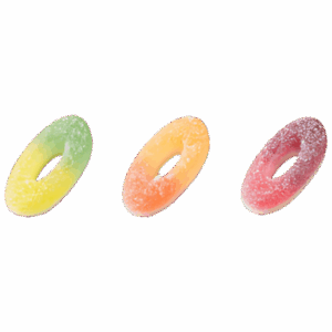 Sour Rainbow Rings (1/2lb)