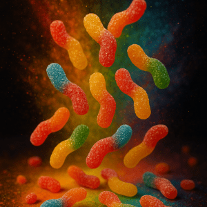 Sour Glow Worms (1/2 pound)